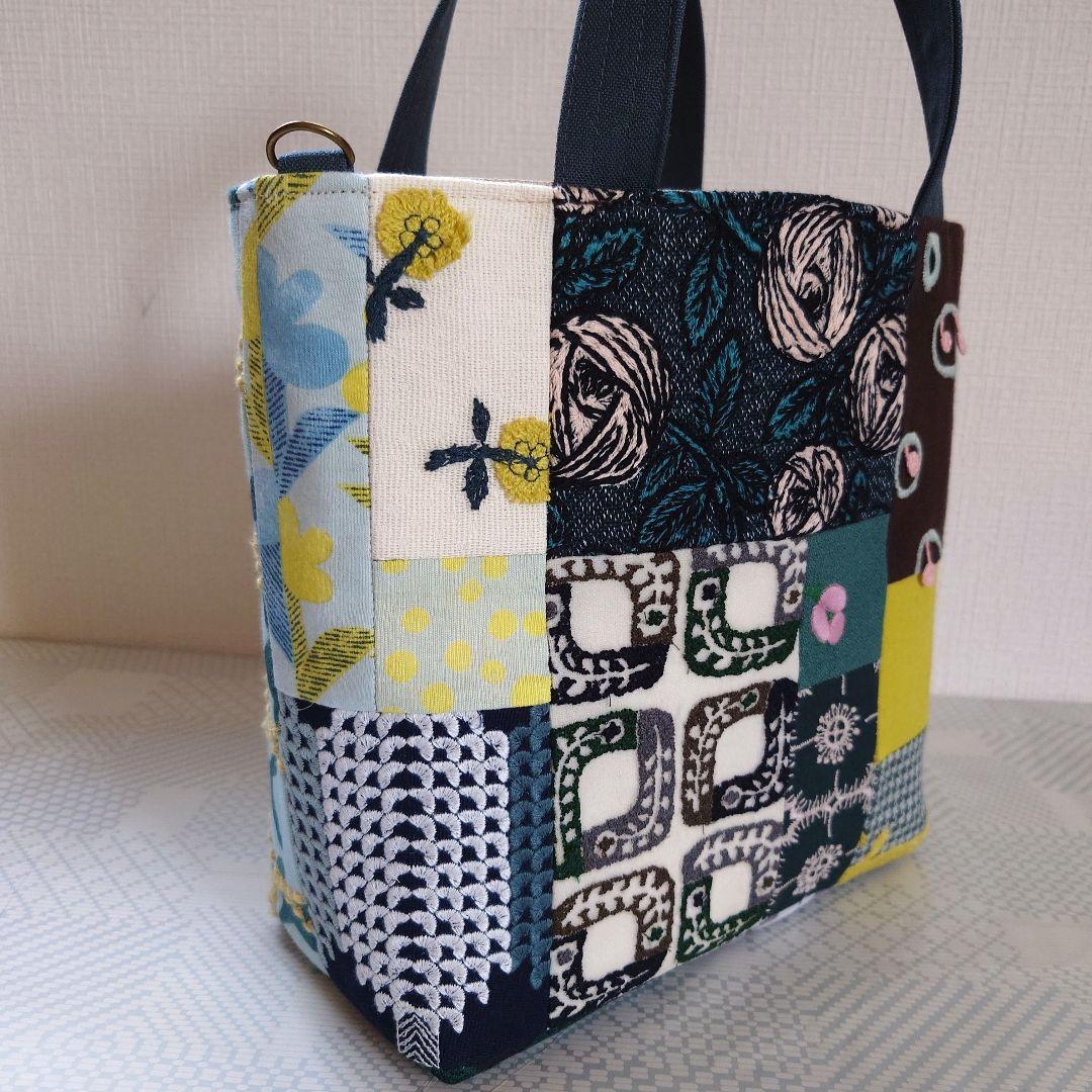 ミナペルホネン　パッチワーク　トートバッグ　ハンドメイド