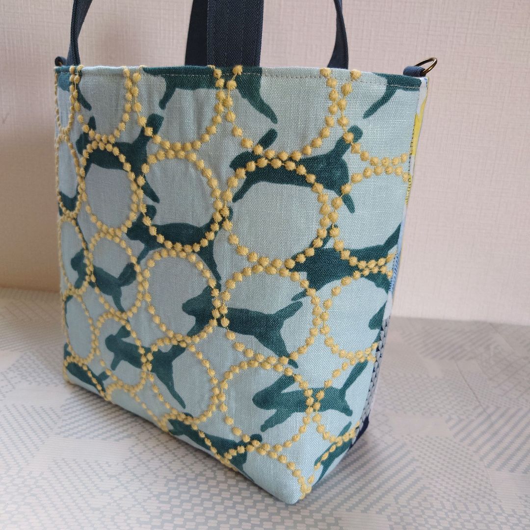 ミナペルホネン　パッチワーク　トートバッグ　ハンドメイド