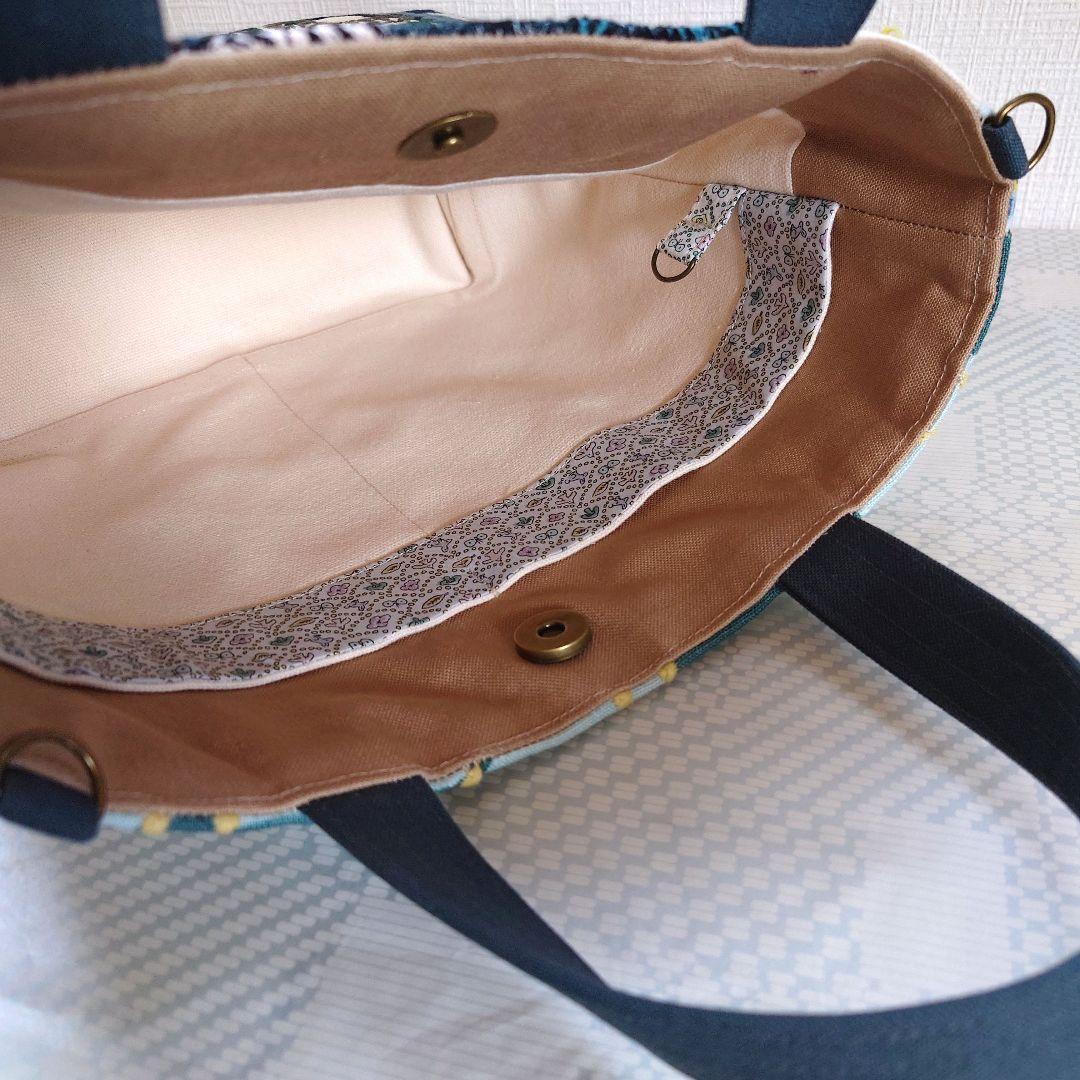 ミナペルホネン　パッチワーク　トートバッグ　ハンドメイド