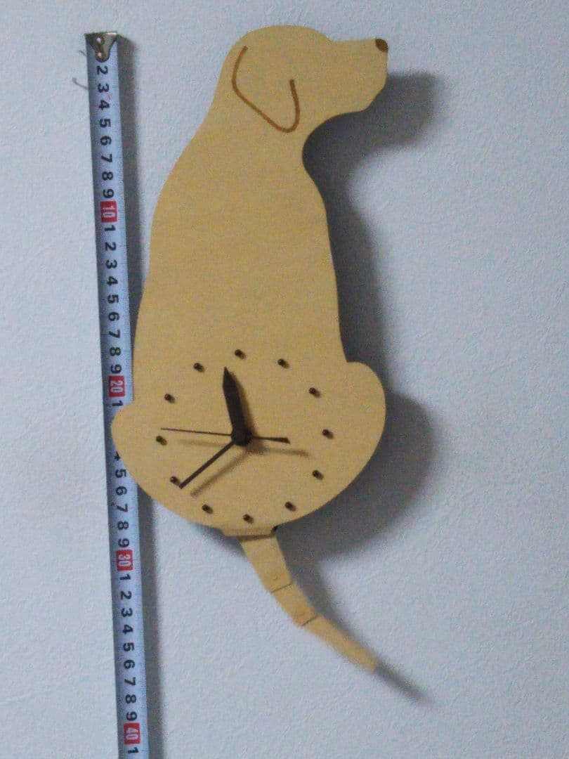 ラブラドール　しっぽ時計