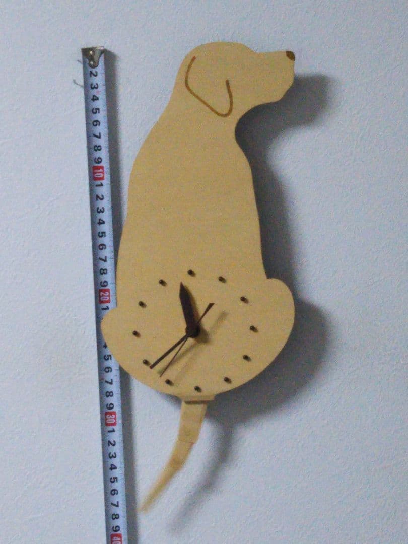 ラブラドール　しっぽ時計