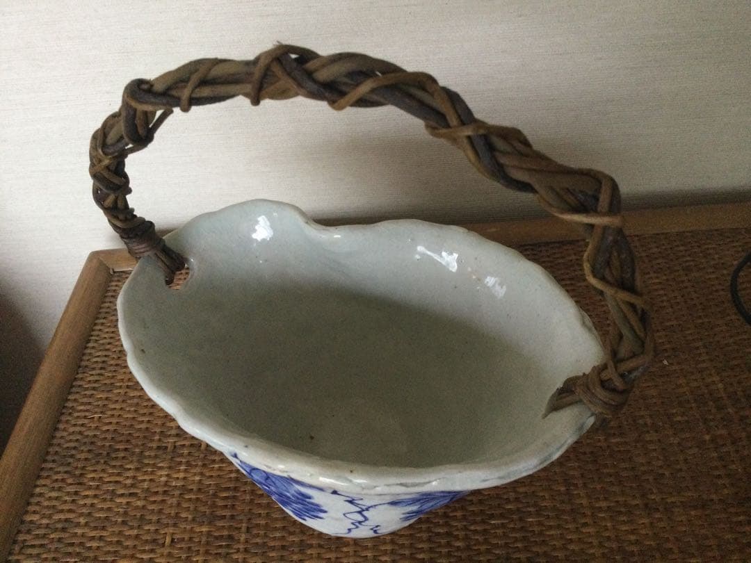 ☆★信楽焼＊つる手付き花器(未使用品)