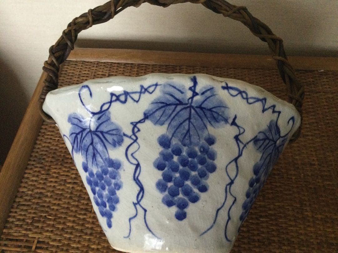 ☆★信楽焼＊つる手付き花器(未使用品)