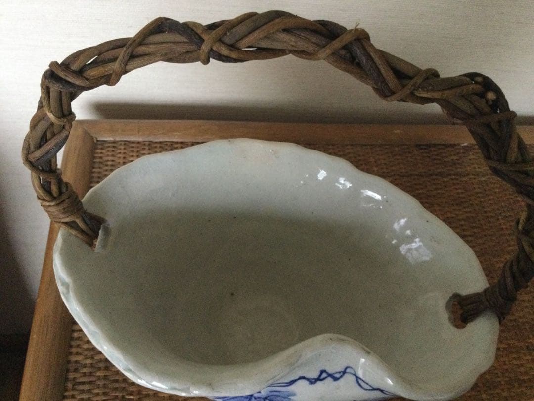 ☆★信楽焼＊つる手付き花器(未使用品)