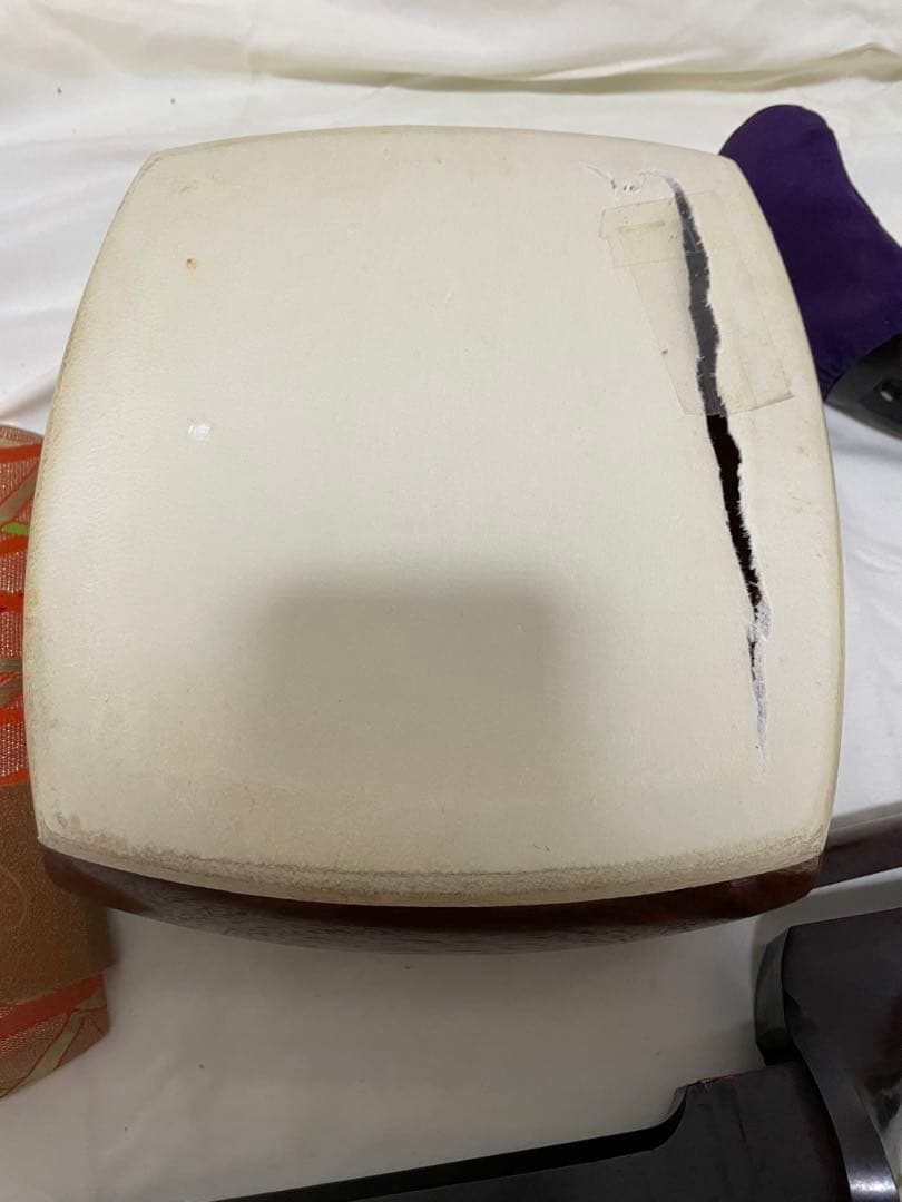 高級 三味線 綾杉彫り 紅木 付属品多数