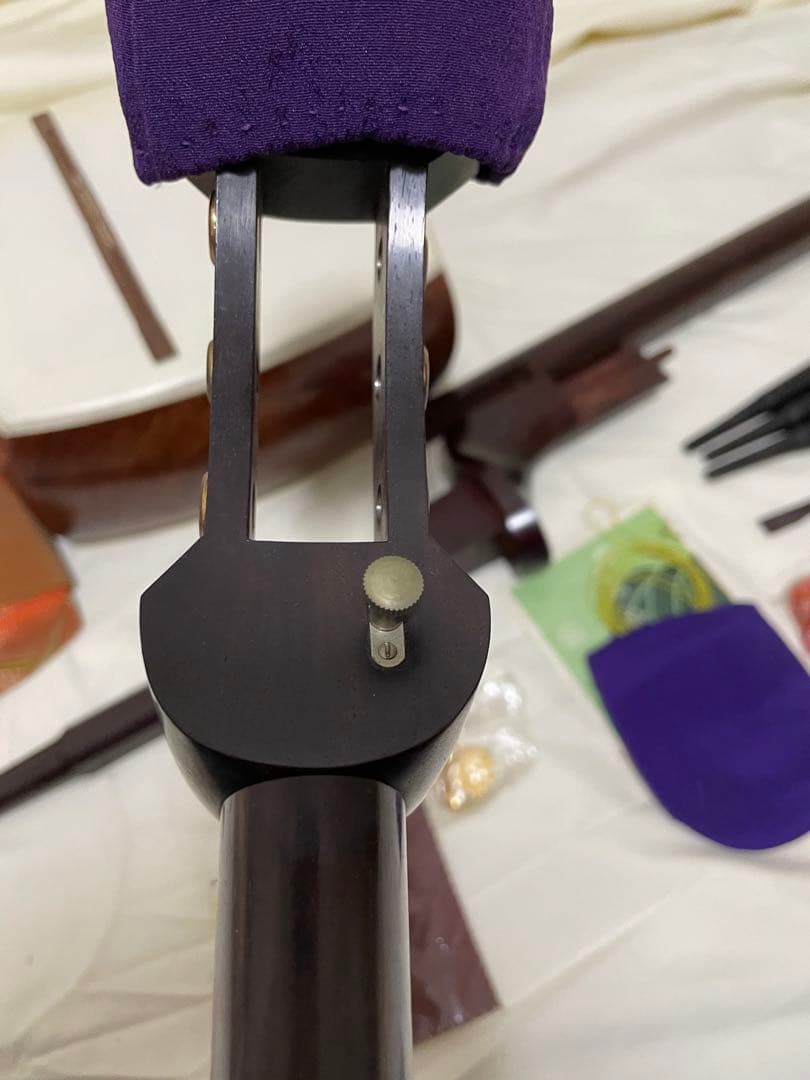 高級 三味線 綾杉彫り 紅木 付属品多数