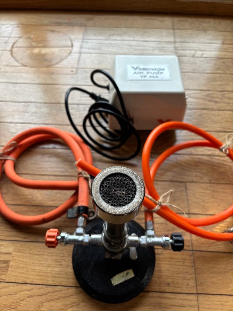 ガラス工芸用バーナーとエアポンプ　セット【お値下げ中】