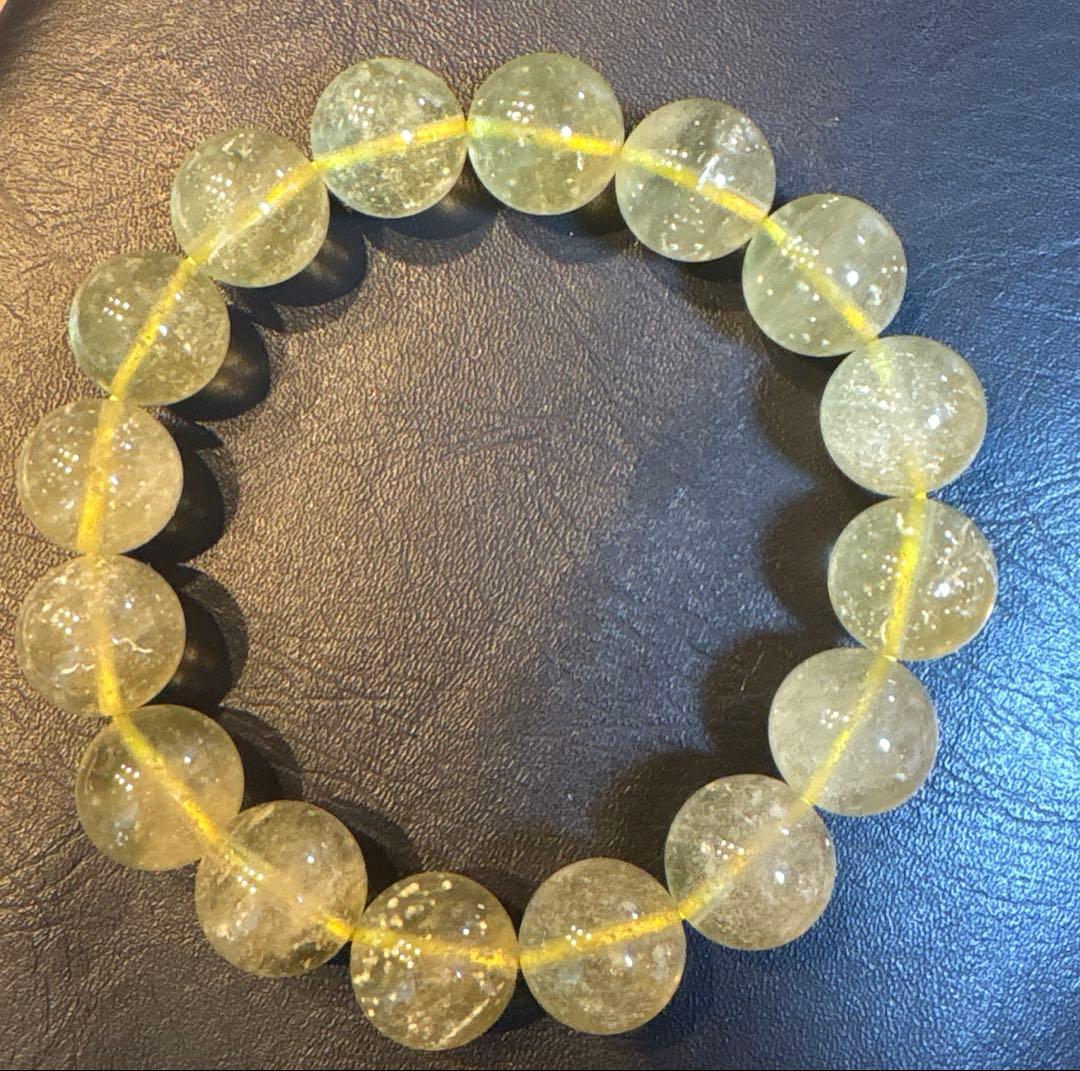 リビアングラス隕石　大玉ブレスレット② 開運招福