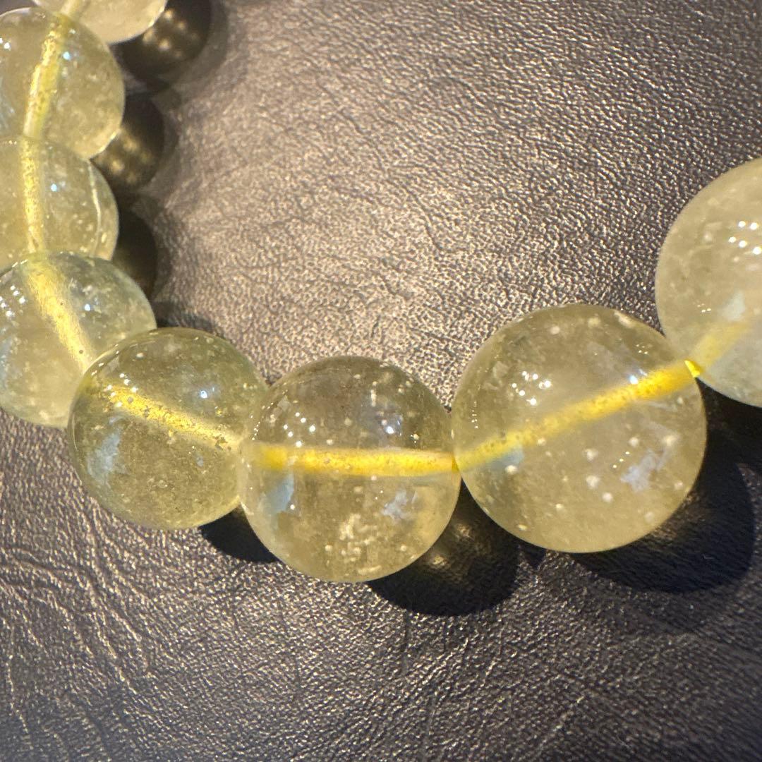 リビアングラス隕石　大玉ブレスレット② 開運招福