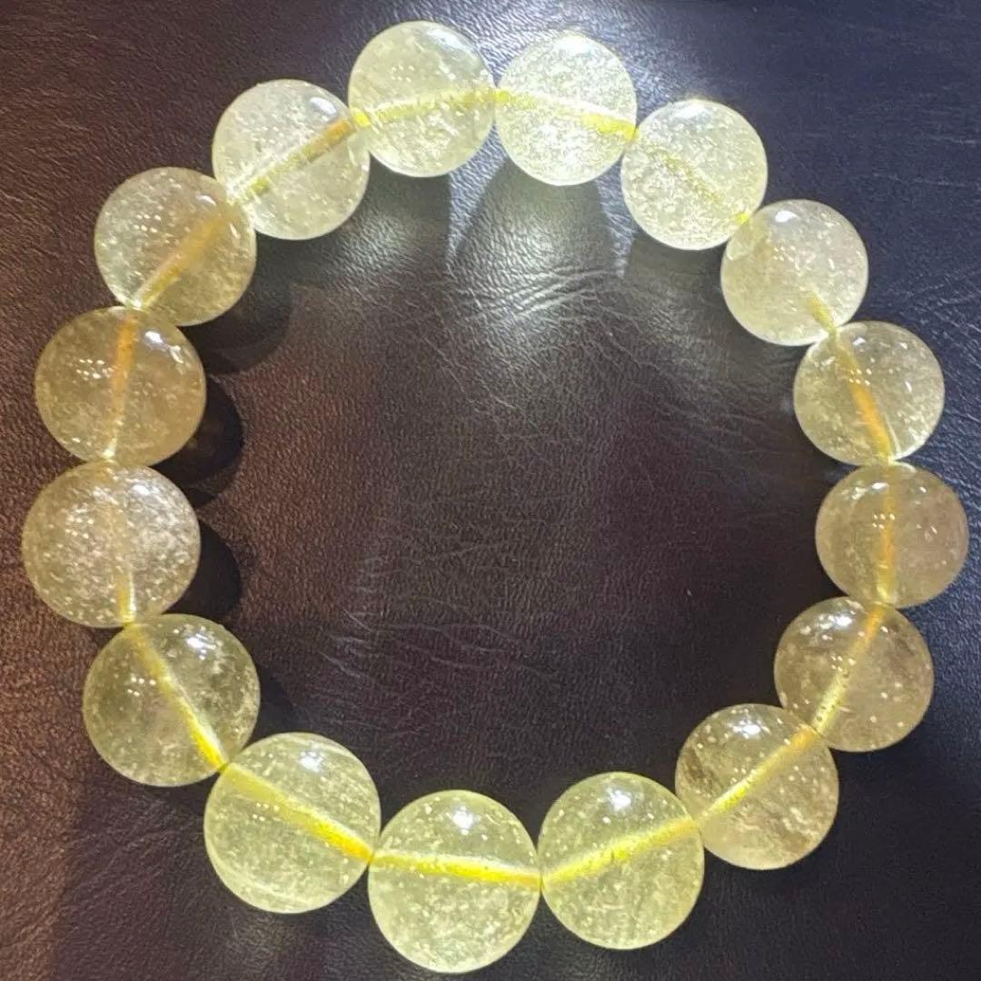 リビアングラス隕石　大玉ブレスレット② 開運招福