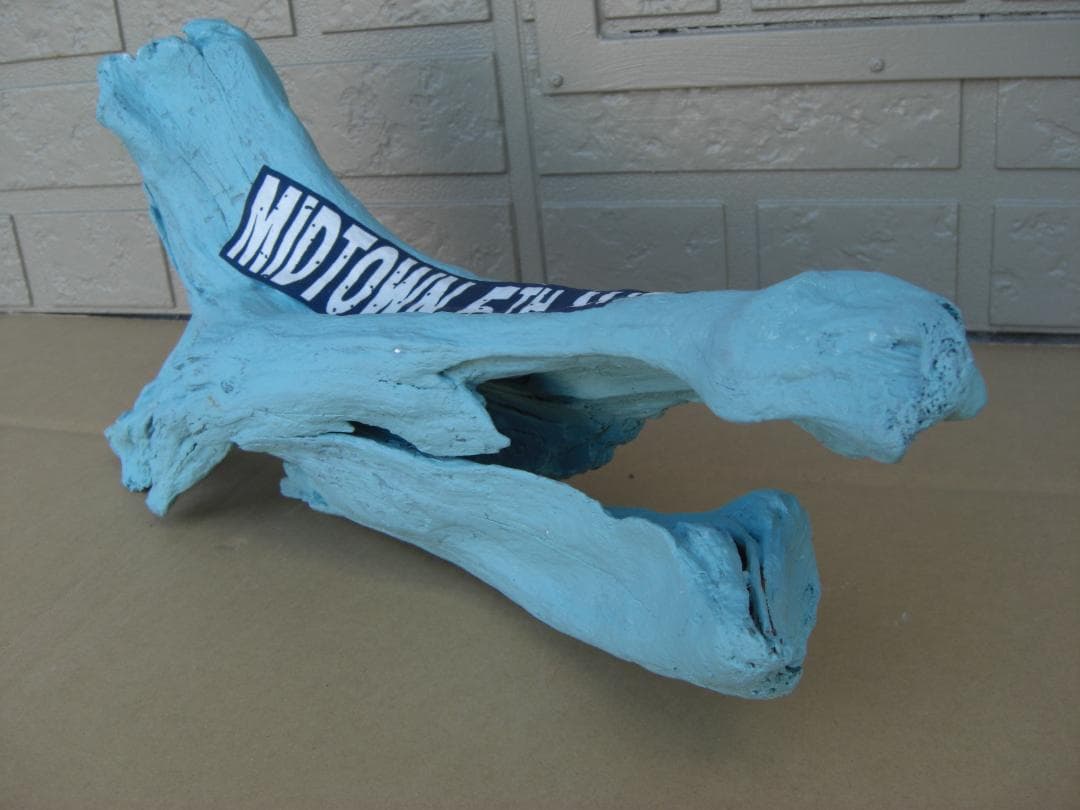 流木カスタム インテリア アートスタイル オブジェ ペイント装飾 ランプ