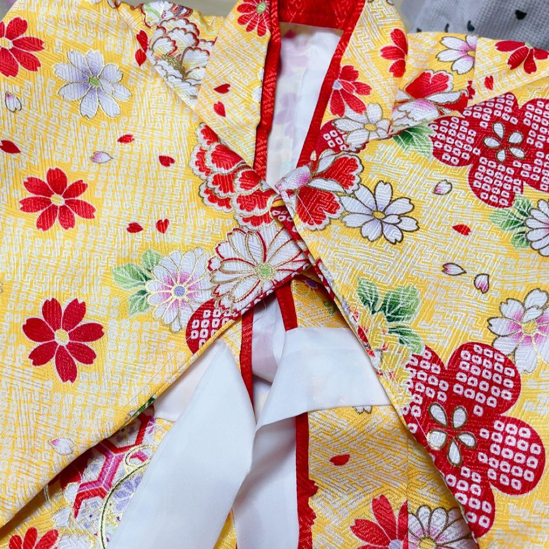 七五三 3歳 着物セット　被布　草履　足袋　髪飾り