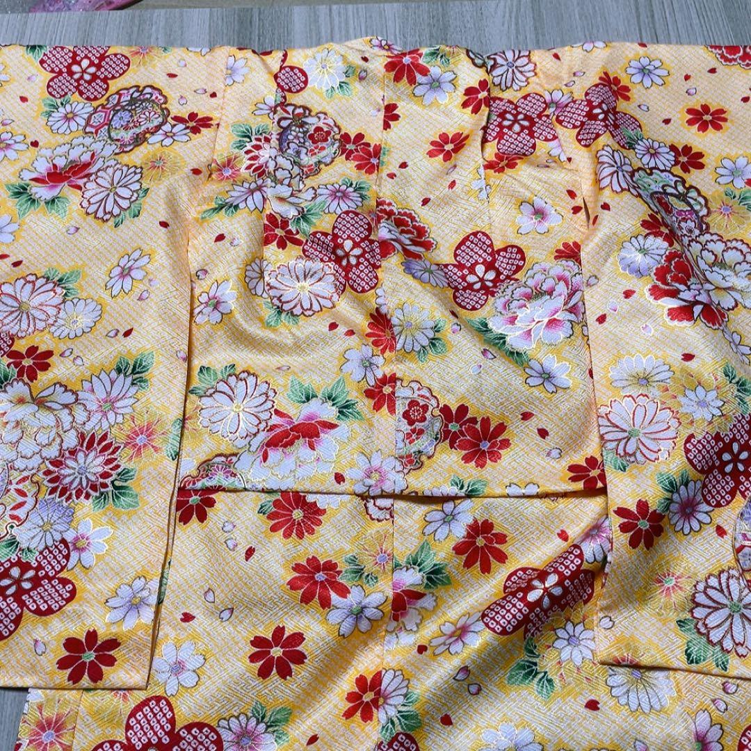 七五三 3歳 着物セット　被布　草履　足袋　髪飾り