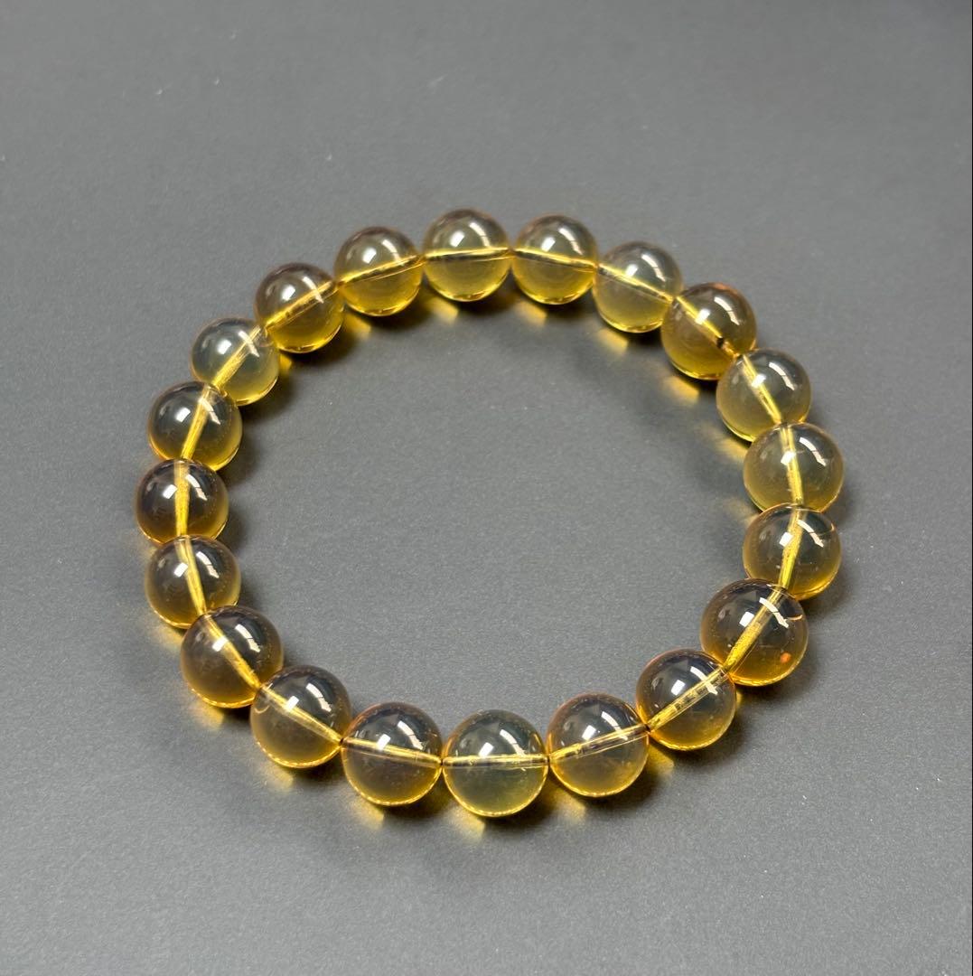 9mm ブルーアンバーブレスレット 琥珀 ミャンマー産 天然 高品質