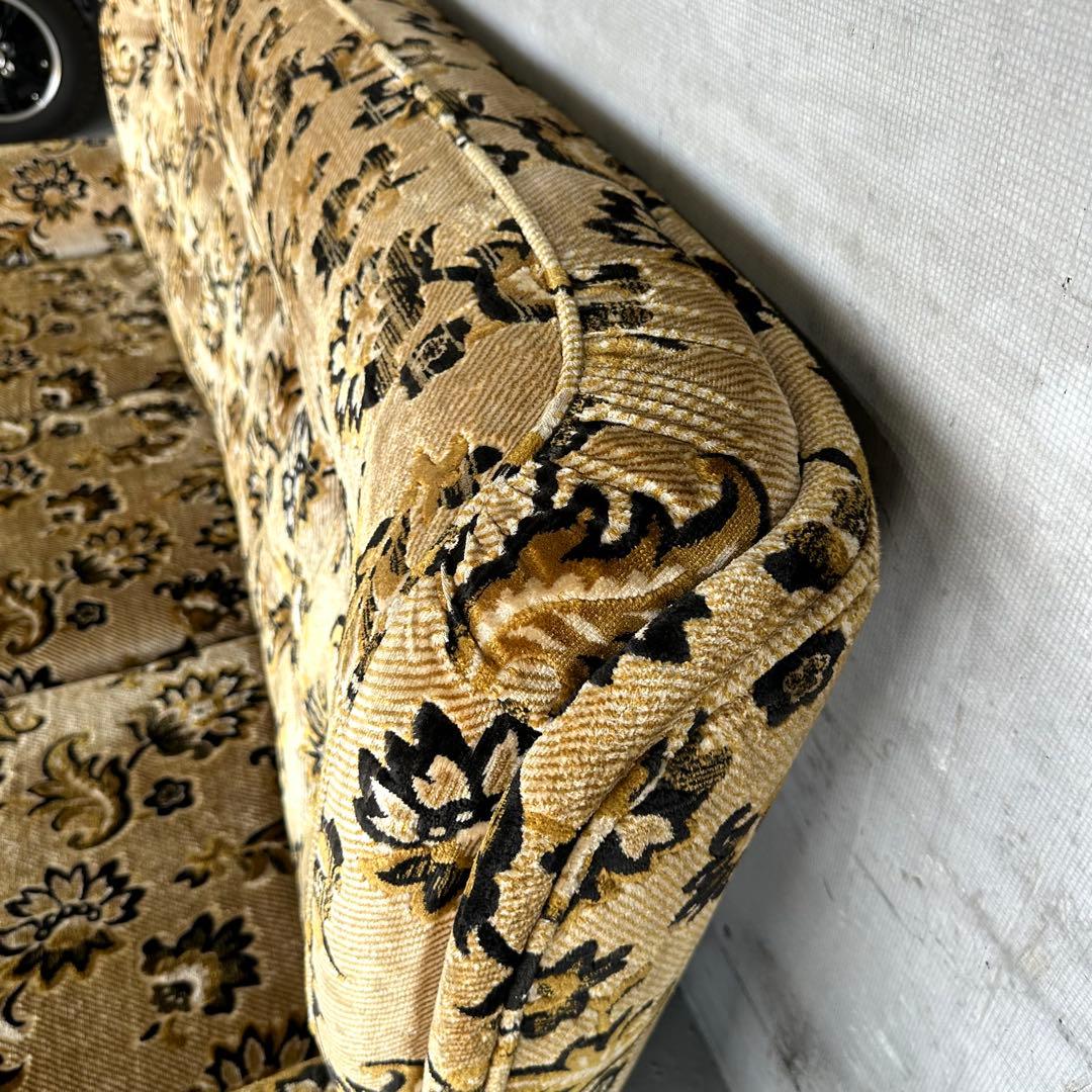 ✿昭和レトロ✿ 金華山 3人掛けソファ アームソファ ヴィンテージ アンティーク