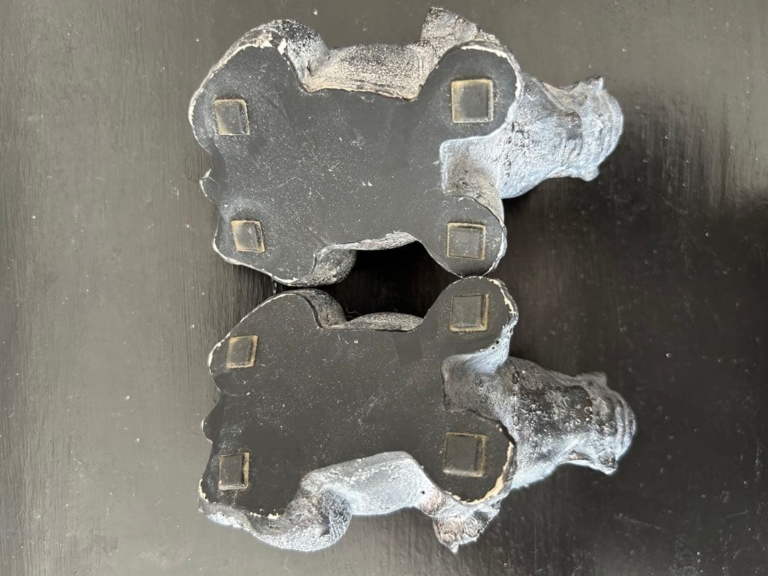 【美品★送料込】２個セット：アンティーク アジア ゾウ