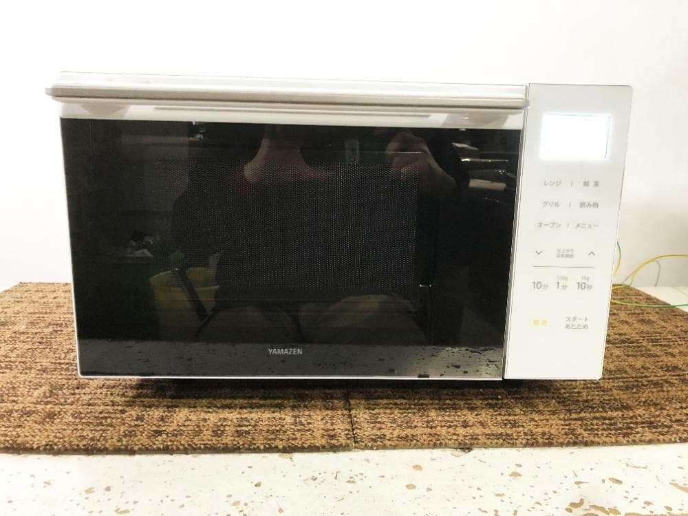 ★2024年製★山善 18L オーブンレンジ【YRJ-F183TV-W】GAPQ