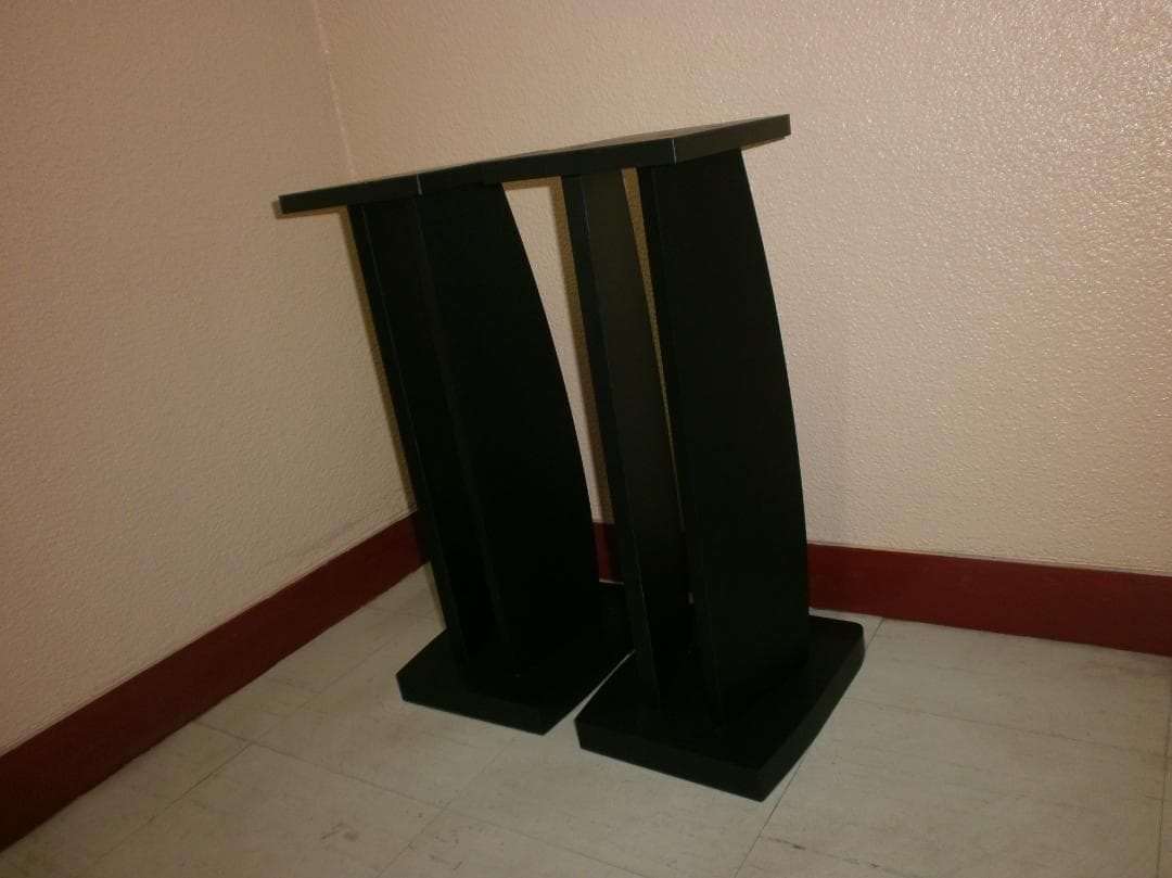 大幅値下　ハヤミ　NX-B300スピーカースタンド2台、肉厚木製　美品