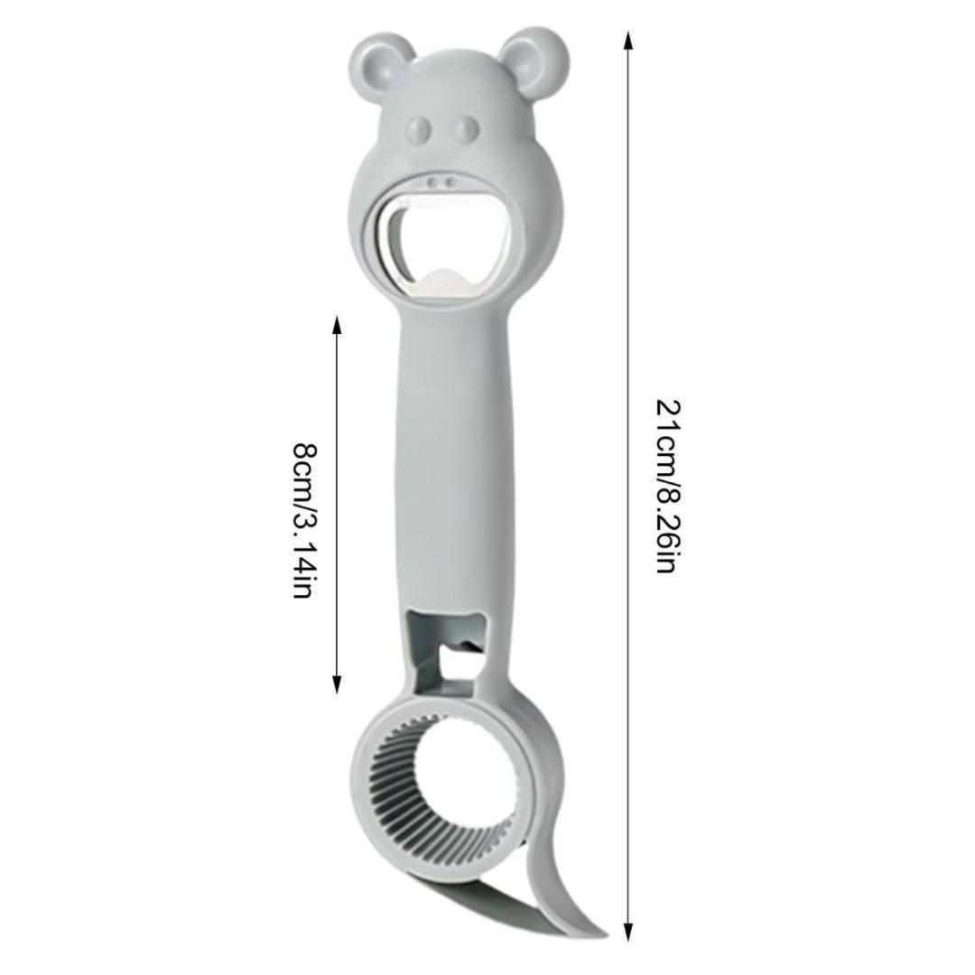 多機能ボトルオープナー付きジャーオープナー キッチングッズ ボトルオープナー