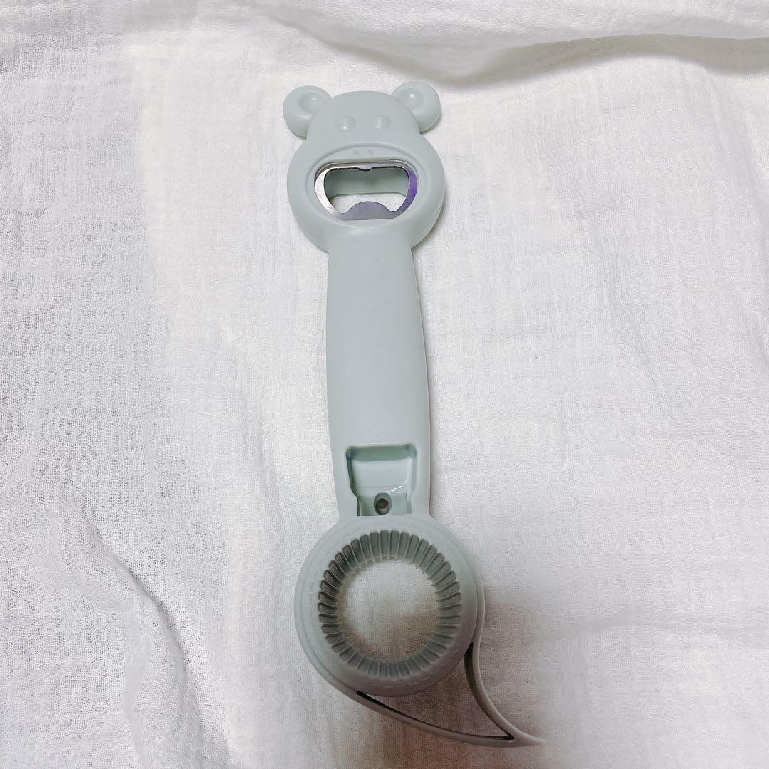 多機能ボトルオープナー付きジャーオープナー キッチングッズ ボトルオープナー