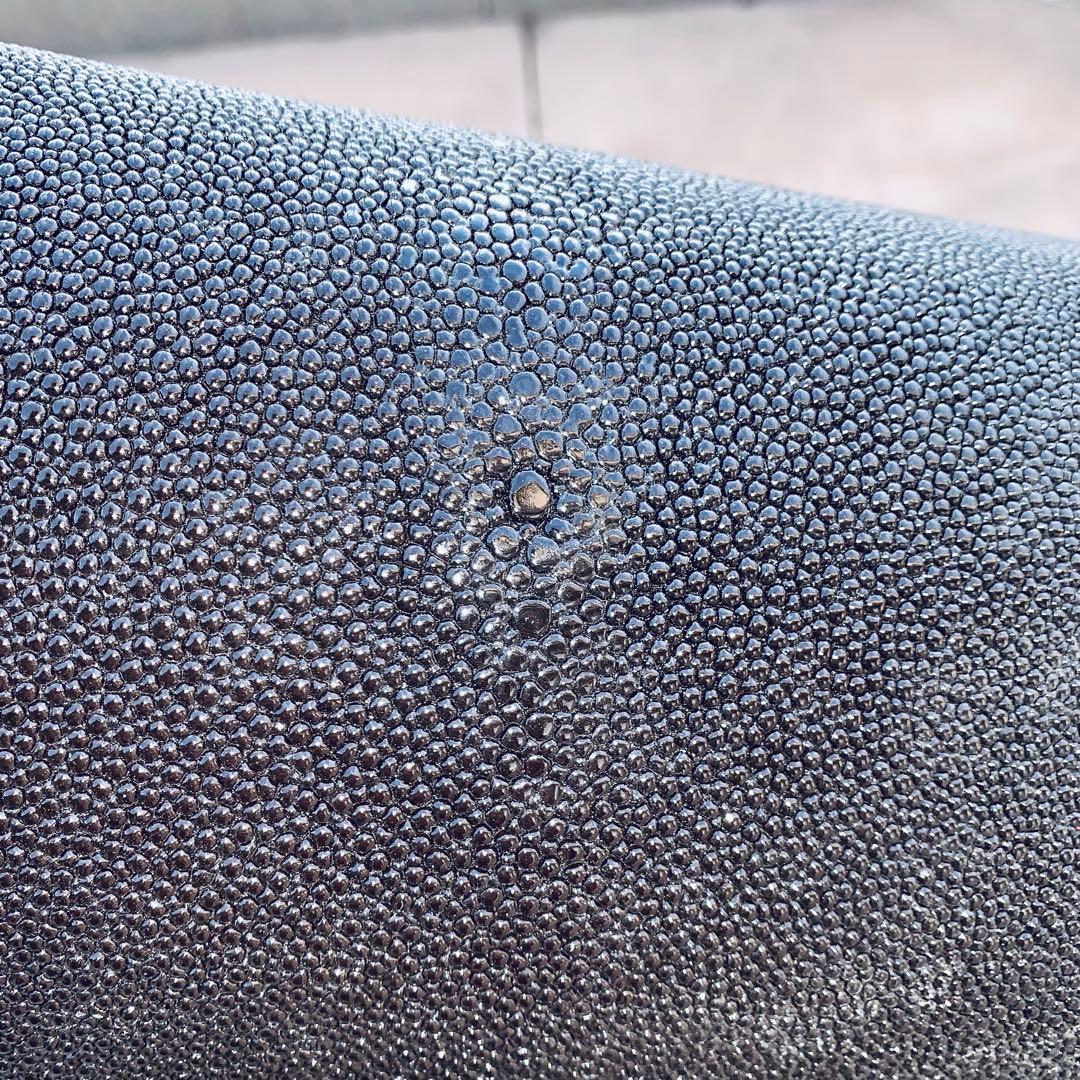 23) S エイ革 鮫革 鮫皮 stingray ガルーシャ スティングレイ