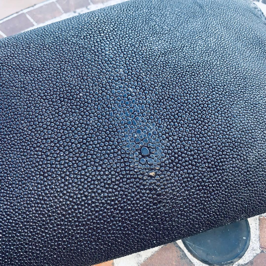 23) S エイ革 鮫革 鮫皮 stingray ガルーシャ スティングレイ