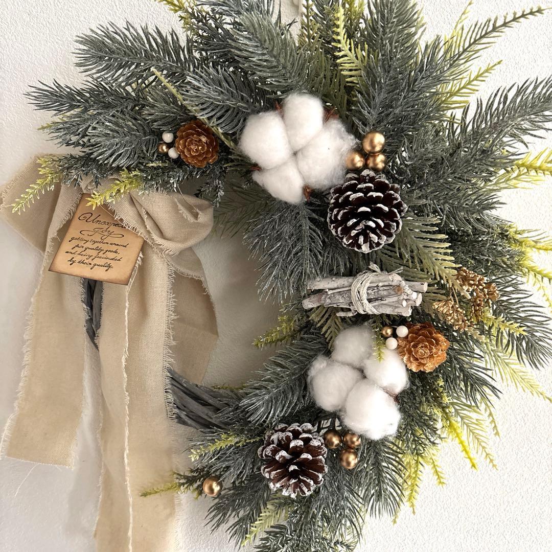 ＊Yoshio　フラワーリース＊　特大　玄関リース　クリスマスリース