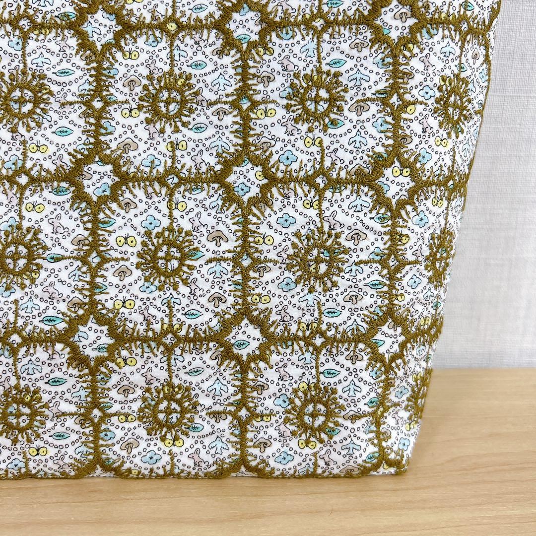 ハンドメイド　2way トートバッグ　ミナペルホネン　anemone リバティ