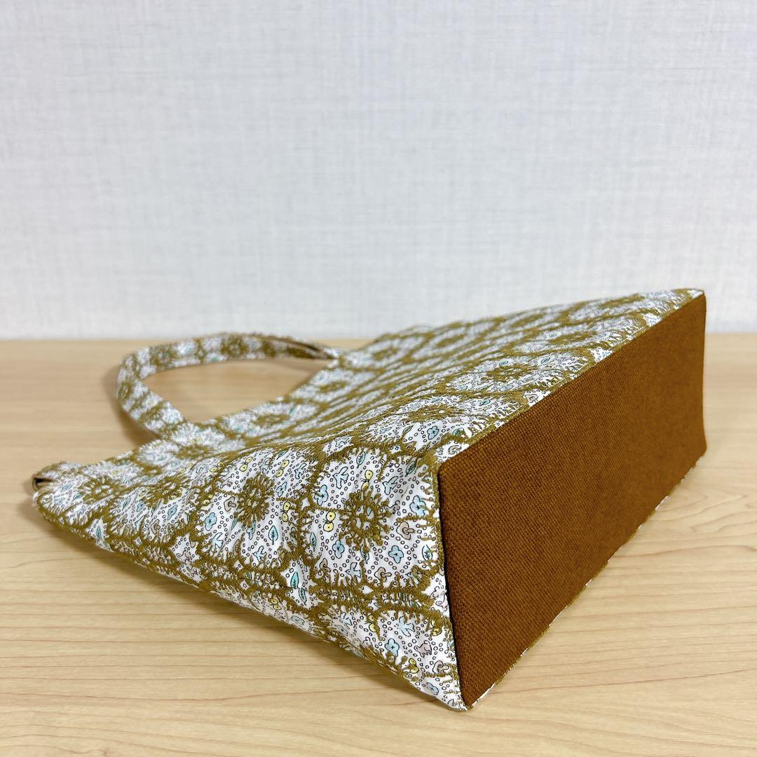 ハンドメイド　2way トートバッグ　ミナペルホネン　anemone リバティ