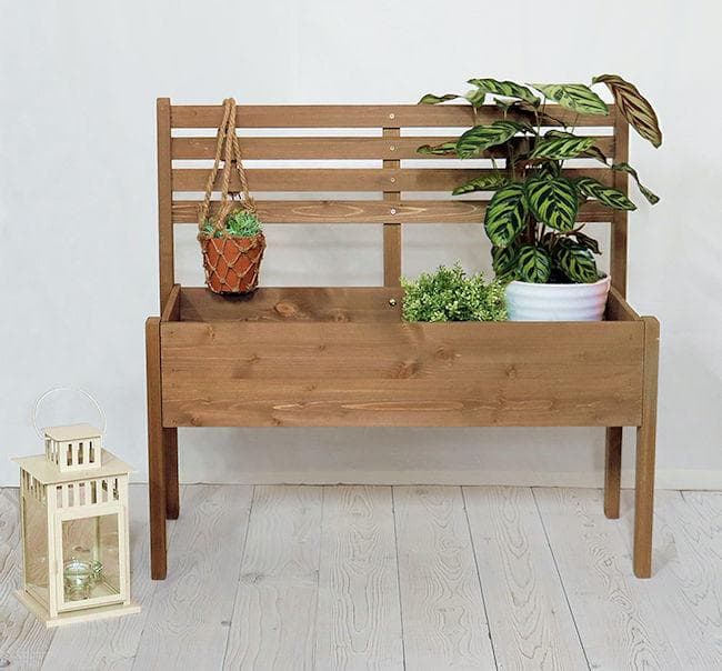 北欧風 木製チェア型プランタースタンド幅80cm プランターラック（722）