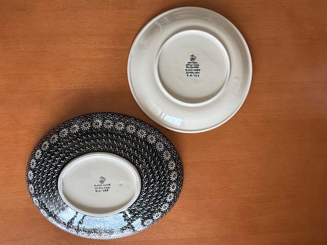 ポーランド陶器Ceramika Artystyczna プレートセット ノワール