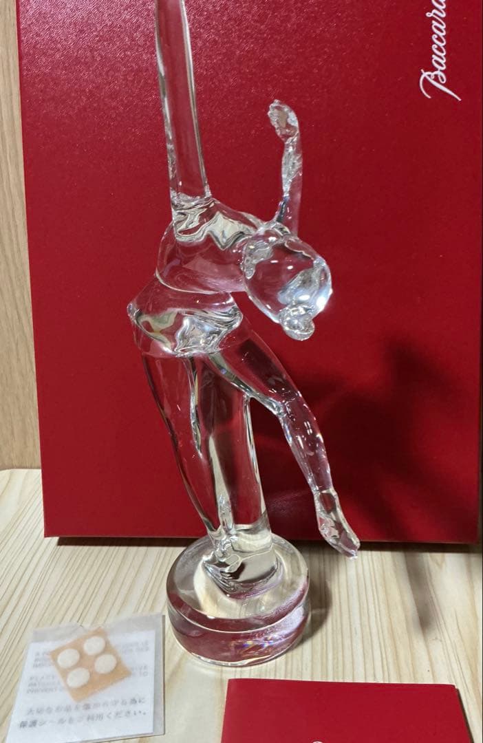 Baccarat フィギュアスケート　置物　フギュリン