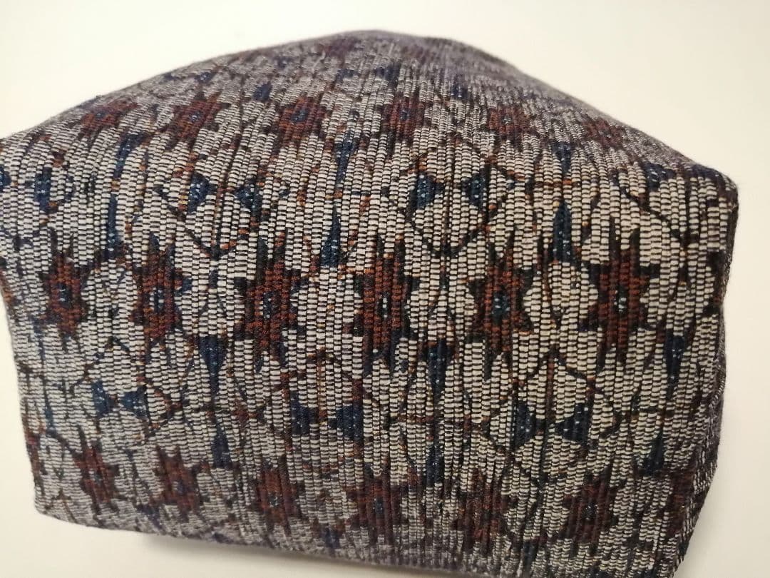 SALE！バティック（更紗）の裂織巾着　E