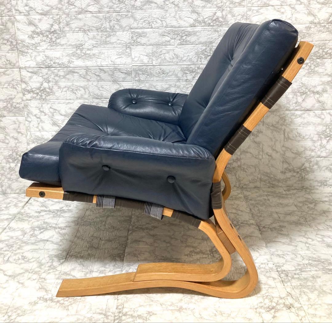 【希少 本革】karimoku domani スカンジナビアン イージーチェア②