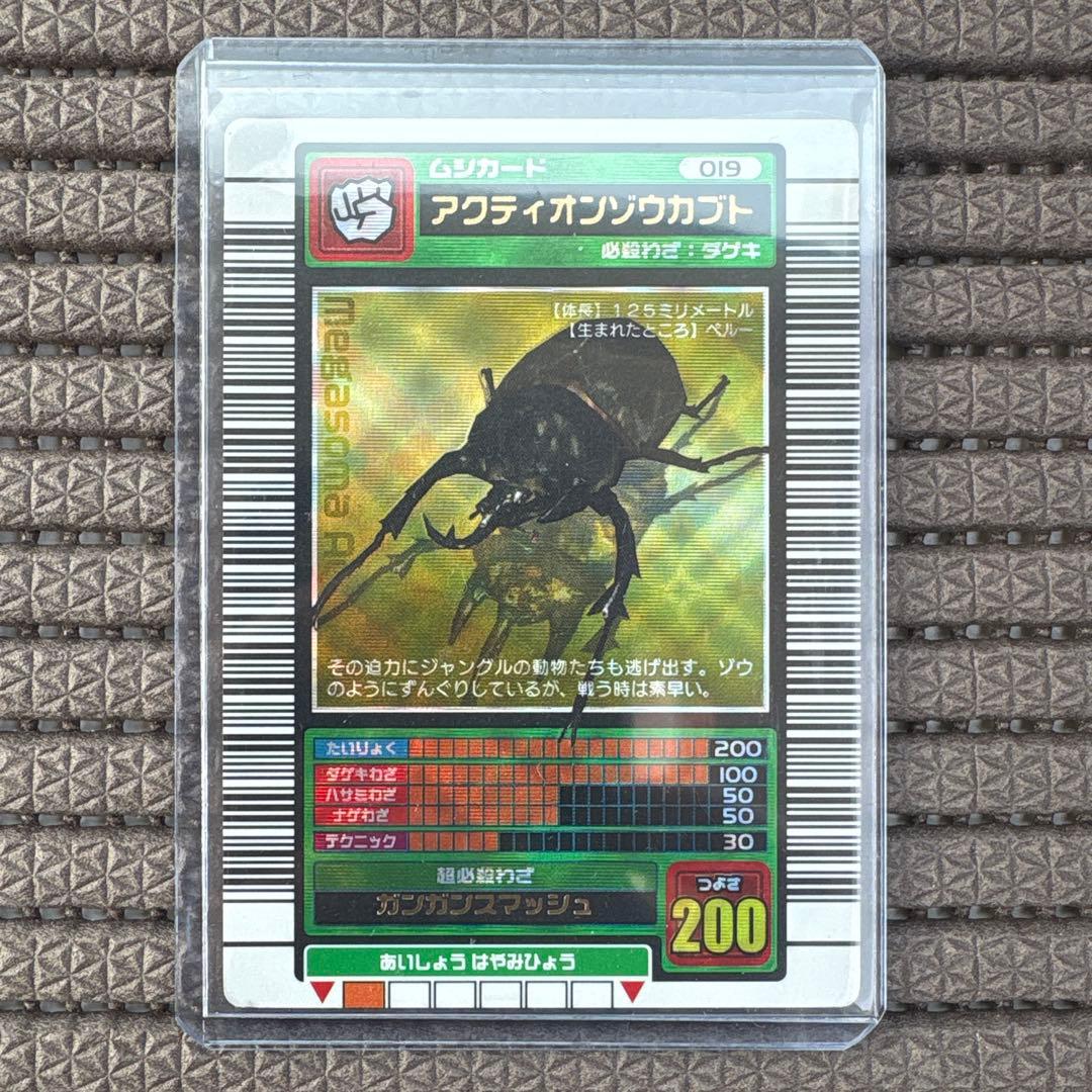 希少 アクティオンゾウカブト 2003SUMMER 夏 学名黒 金 ムシキング