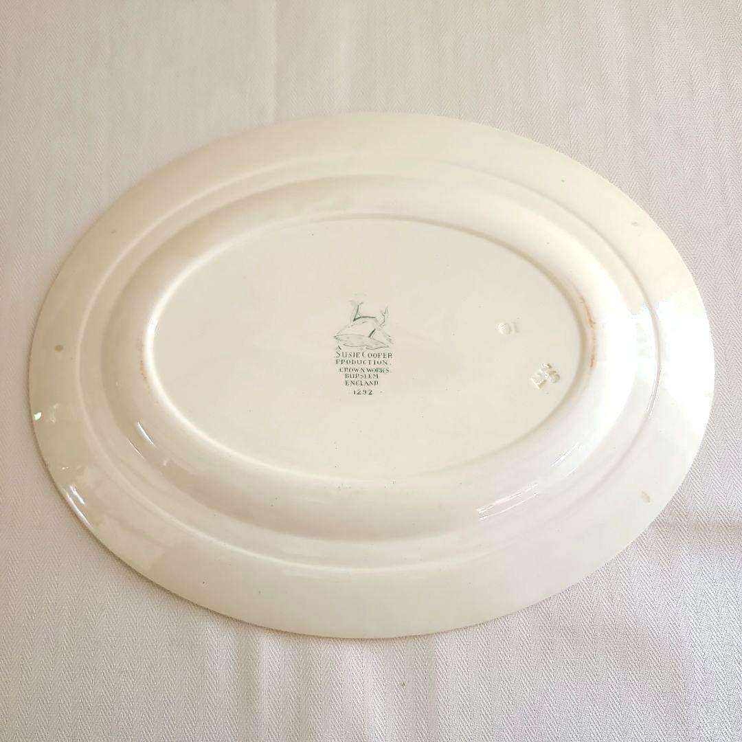 スージークーパー プランタン　グリーン　オーバルプレート