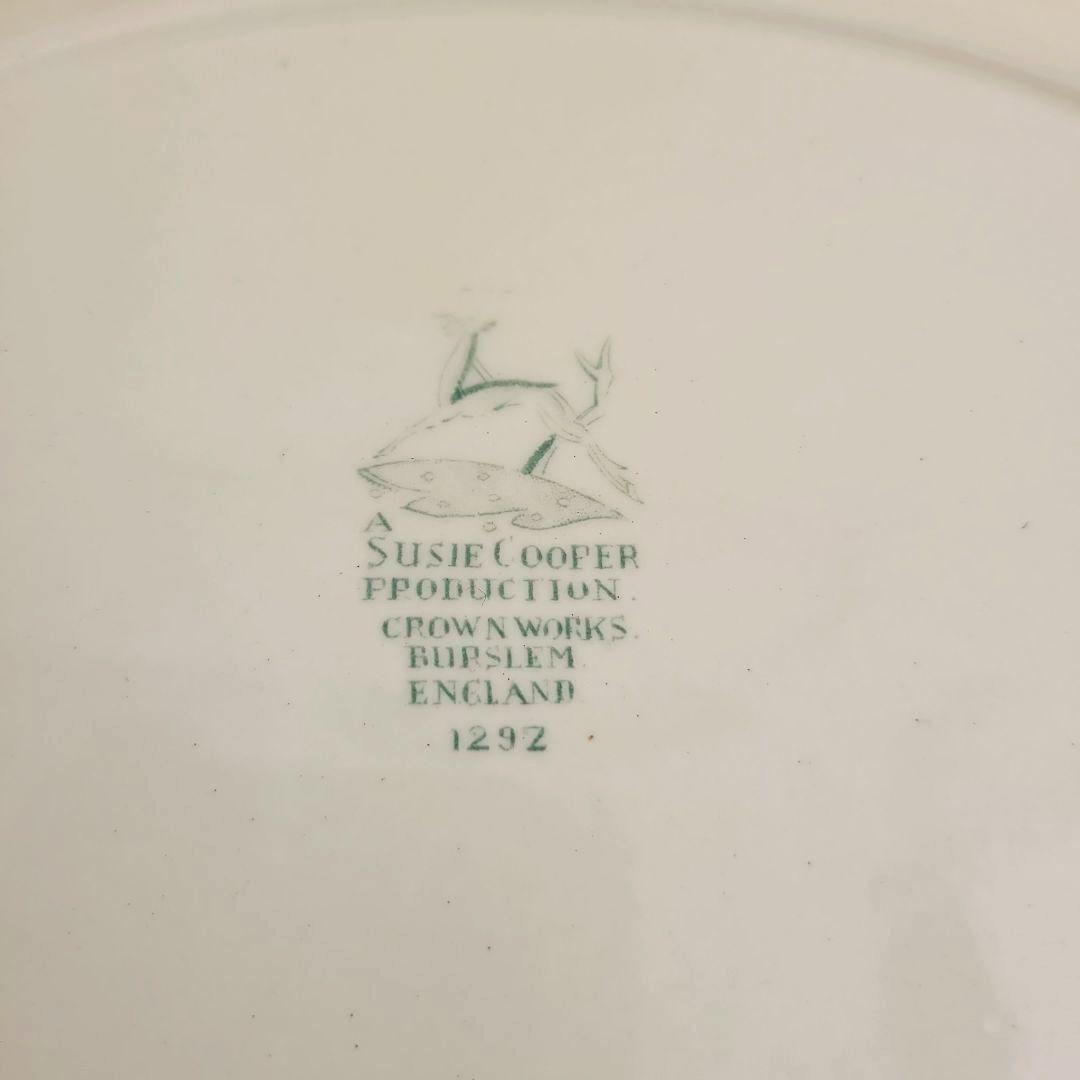 スージークーパー プランタン　グリーン　オーバルプレート