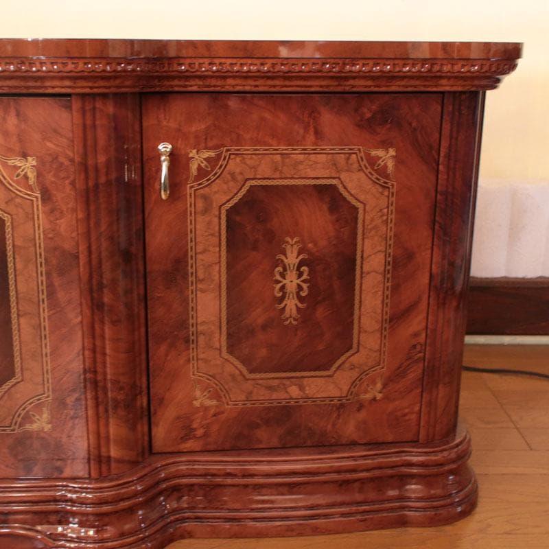 アマルフィ 4ドアサイドボード ウォールナット ローボード 222-1202