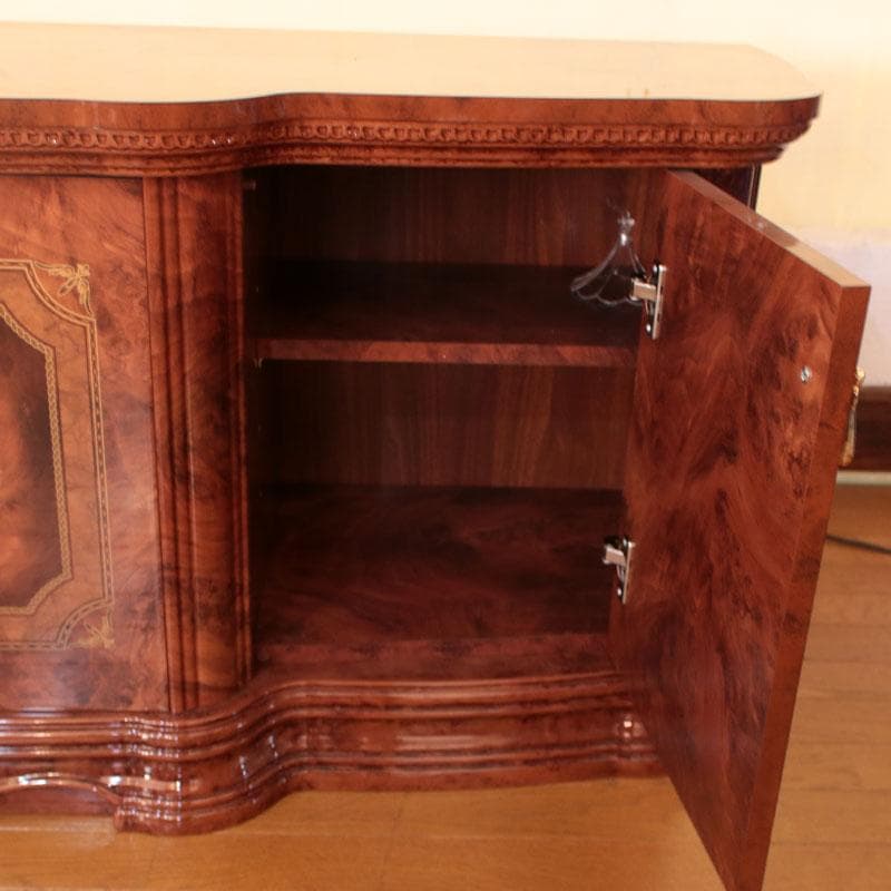 アマルフィ 4ドアサイドボード ウォールナット ローボード 222-1202