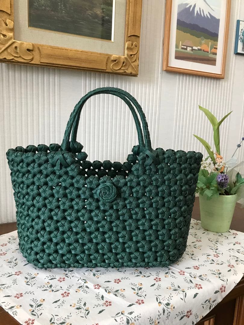 ＊おじゃる様オーダー品＊クラフトかごバッグ3点