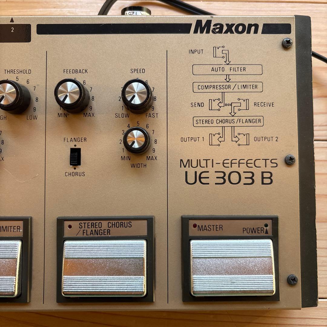 MAXON UE 303 B アナログマルチエフェクツ　80年代　完動品