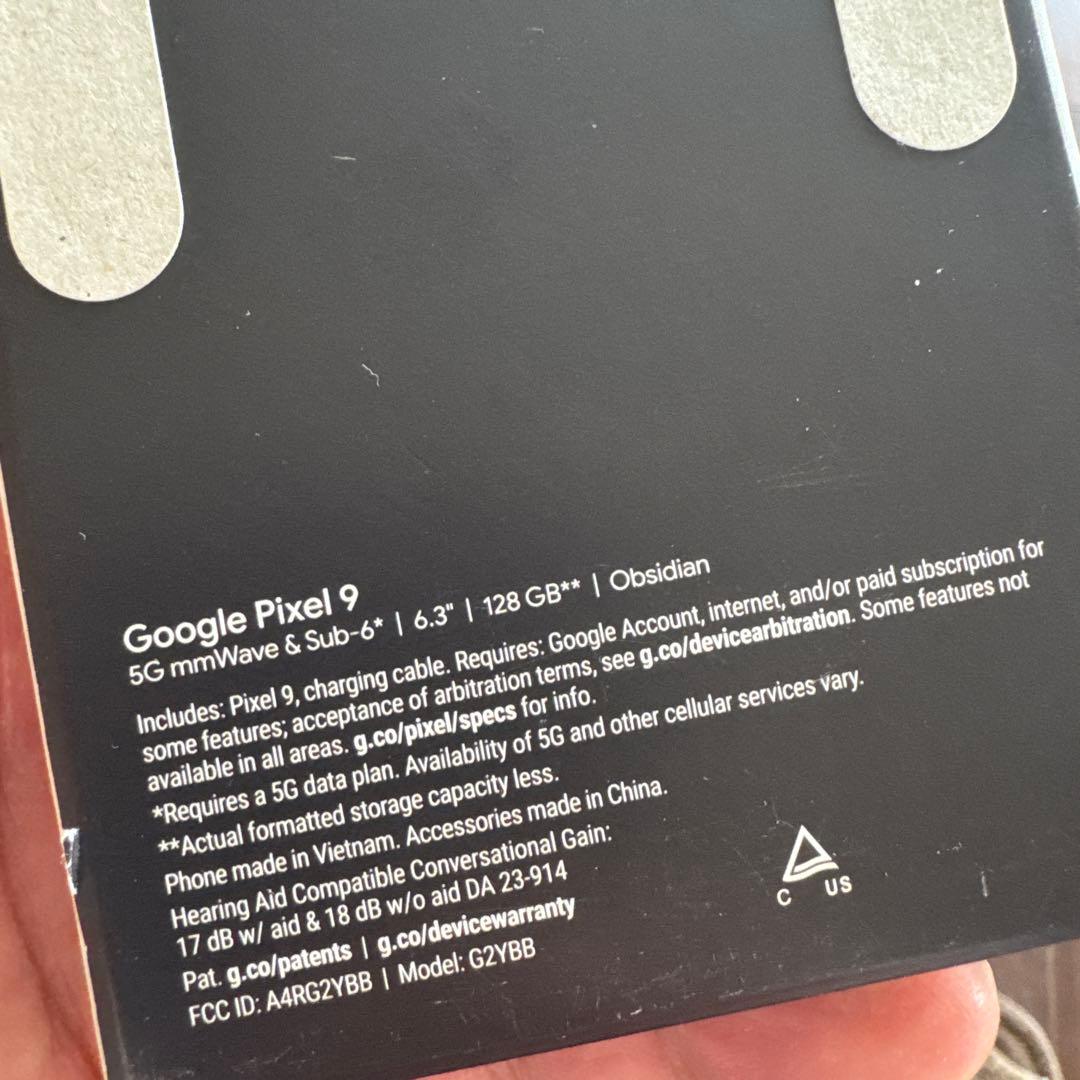 Google Pixel 9 128GB Obsidian 新品