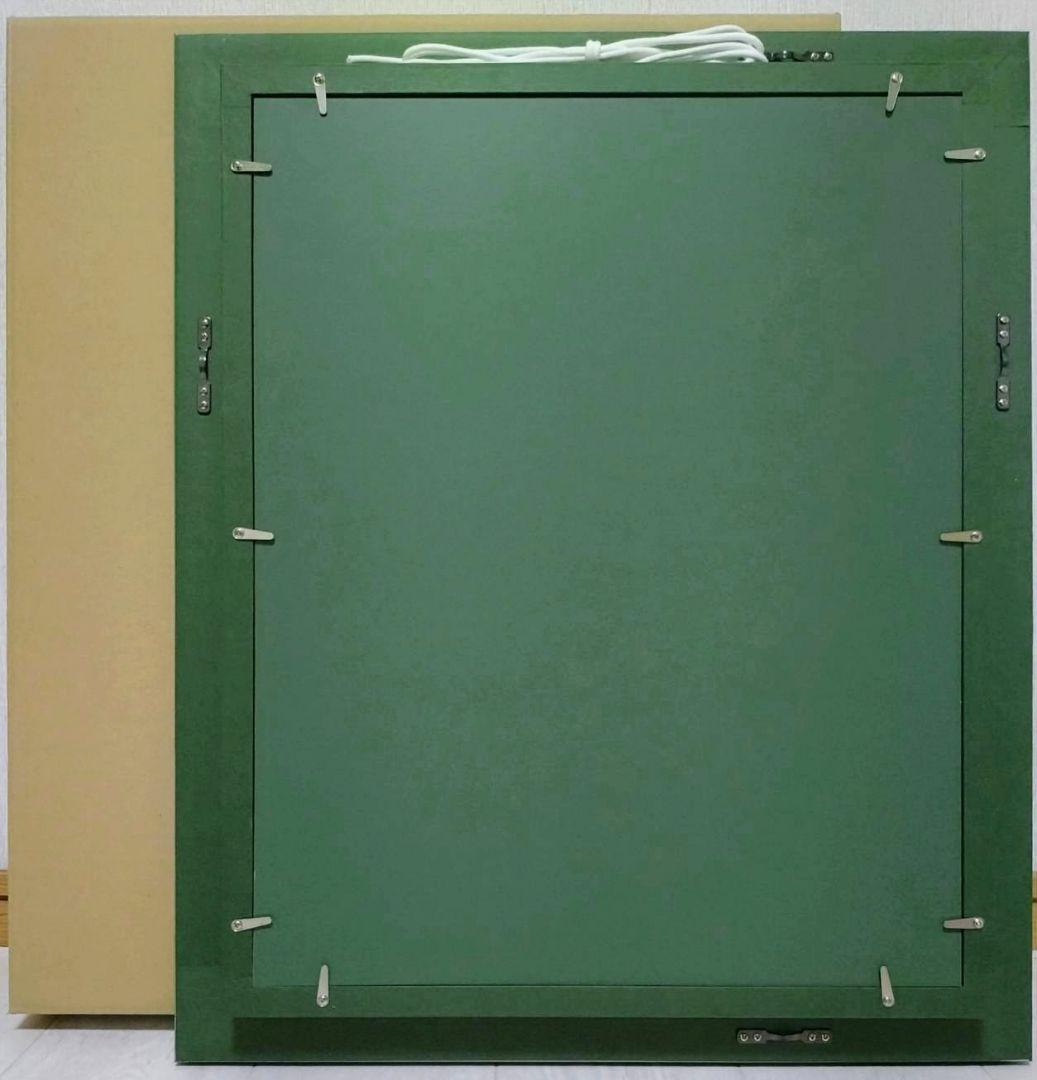 【F6号】ジミー大西【アフリカ】手描き作品/サイン有/油彩/アクリル/絵画/額縁