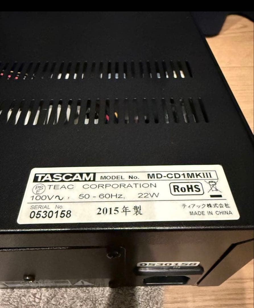 【美品】TASCAM タスカ厶 MD-CD1MK3 MD-CD1Ⅲ ②