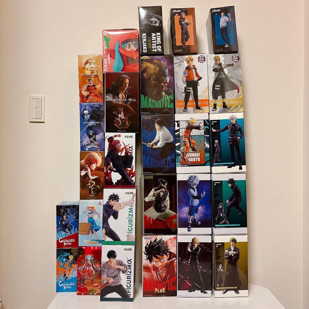 呪術廻戦・ヒロアカ・初音ミク・ナルト・ワンピース 新作フィギュア含む 計27種