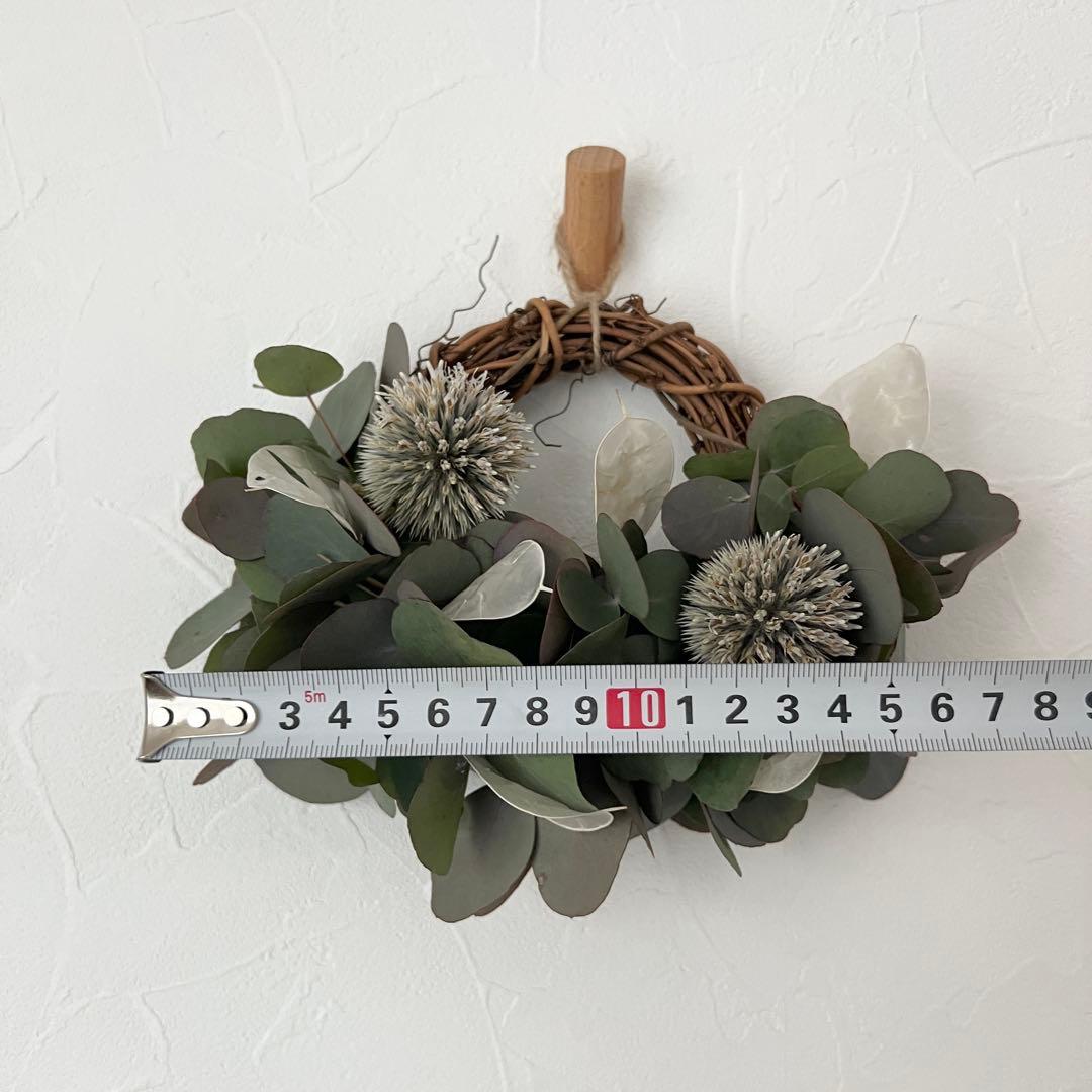 ポポラスとルナリアとアザミのハーフリース* * *ラッピング無料 ナチュラル 春