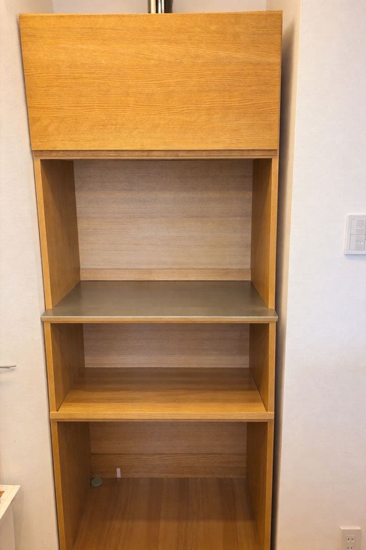 オーク 食器棚 3段