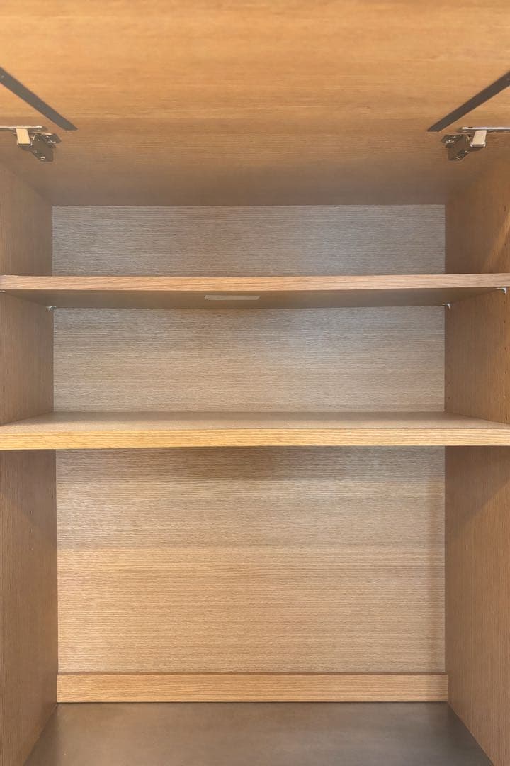 オーク 食器棚 3段