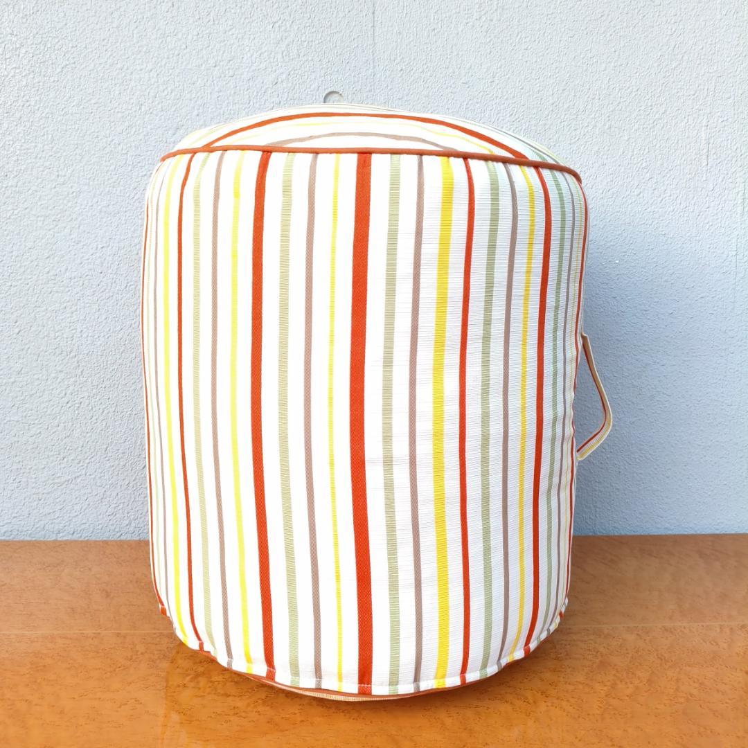 特注品 川島織物 セルコン vita ボーダー 俵型 ビーズクッション 大型