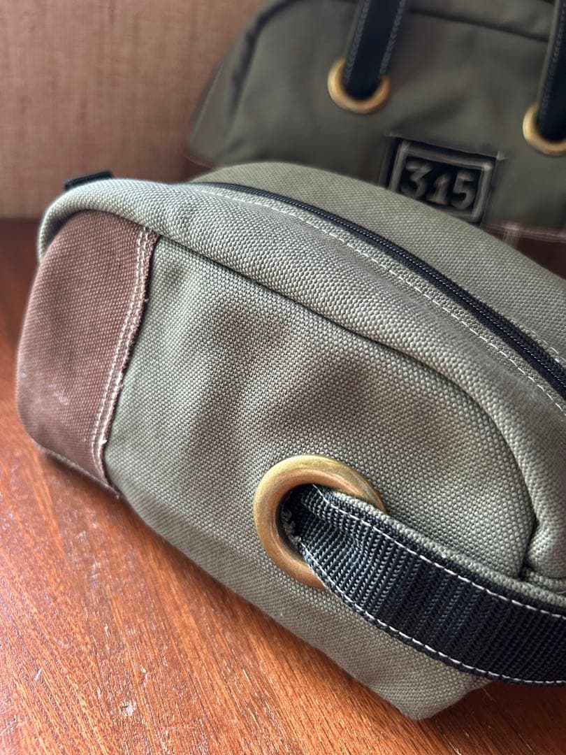 ミヤさま専用　デニムリメイク　キャンバス生地　ボストンバッグ　ポーチセット